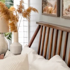 Boho Solid Wood Spindle Platform Bed - Saracina Home 26 Boho Solid Wood Spindle Platform Bed - Saracina Home -Modern Living Sales GUEST 56d06391 618a 4987 81f4 c67d43671300