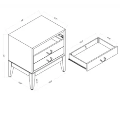 Quail Hill 3 Drawer Nightstand Mount Etna Blue - Threshold™ Designed With Studio McGee -Modern Living Sales GUEST 56fd1638 0876 4790 bd99 14a0dd67286b