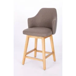 Kinston Swivel Curved Back Upholstered Counter Height Barstool - Threshold™ -Modern Living Sales GUEST 585574a8 4152 4afb 9413 75eba22346a7