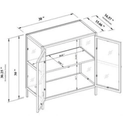 30" Crystal Cove Glass Cabinet Black - Threshold™ Designed With Studio McGee -Modern Living Sales GUEST 5b71f51a 7630 42b5 9e09 477102ac59f6