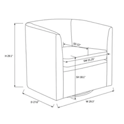 Vernon Upholstered Barrel Swivel Chair Light Brown Velvet - Threshold™ Designed With Studio McGee 13 Vernon Upholstered Barrel Swivel Chair Light Brown Velvet - Threshold™ Designed With Studio McGee -Modern Living Sales GUEST 5fe00eaa 81ff 454f b46c 0da142b5764f