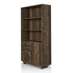 69.8" Tappan Bookcase With Cabinet Reclaimed Oak - HOMES: Inside + Out -Modern Living Sales GUEST 6126529a 5085 49be aa77 9ed263a2e1ad
