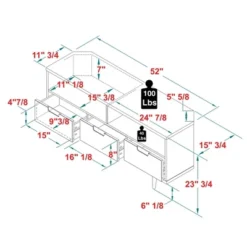 Cara Mid-Century Modern 3 Drawer Corner TV Stand For TVs Up To 58" - Saracina Home -Modern Living Sales GUEST 63003f1f 44d7 4165 9d1a 122bd84a0d5d