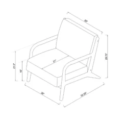 Esters Wood Armchair - Threshold™ -Modern Living Sales GUEST 671b808a 0f51 4b1b 8bb1 34be7d271a3c