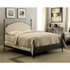 Geraldine Upholstered Headboard Poster Panel Bed Powder Coated Gun Metal - HOMES: Inside + Out -Modern Living Sales GUEST 68b63e82 d308 4da5 a092 5b7b86bff086