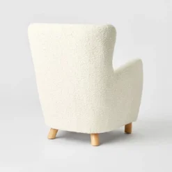 Kessler Wingback Faux Sherling Accent Chair Cream - Threshold™ Designed With Studio McGee -Modern Living Sales GUEST 68e4f7d2 06d7 4346 a79c 29467f3335bf