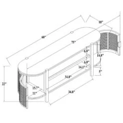 Portola Hills Caned Door TV Stand For TVs Up To 60" - Threshold™ Designed With Studio McGee -Modern Living Sales GUEST 6a70e9c2 1448 487f a332 1f397d50b5ae