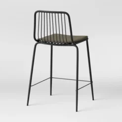 Set Of 2 Sodra Rounded Seat Wire Counter Height Barstool Black - Threshold™ -Modern Living Sales GUEST 6b7f294e b01b 43f7 ab3c d0ae1779d18d