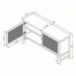 Palmdale Woven Door Console - Threshold™ Designed With Studio McGee -Modern Living Sales GUEST 6d225f38 58c8 4d6f a350 e4de6fff4cf2