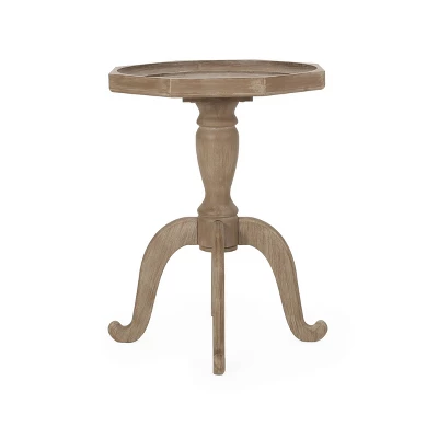 Catawissa French Country Accent Table With Octagonal Top Natural - Christopher Knight Home 3 Catawissa French Country Accent Table With Octagonal Top Natural - Christopher Knight Home - Image 2