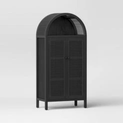 Woven Arched Wood Cabinet - Threshold™ -Modern Living Sales GUEST 71d7b8e7 0b8a 4c88 af3c ece9ad48100b