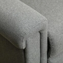 HOMCOM Recliner Sofa Couch With Easy Pull Handles And Adjustable Footrest, 3 Seater Sofa Modern Couch, Gray -Modern Living Sales GUEST 72d861c0 c6a2 48bf 8077 8ef12783192a