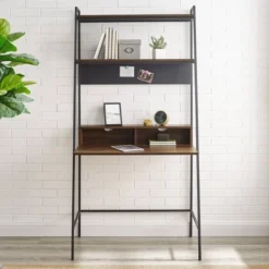 36" Writing Desk With Open Storage Ladder Bookshelf - Saracina Home -Modern Living Sales GUEST 746187fb a638 4f3a ae20 f3b4f74d4176