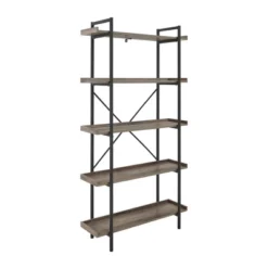 68" 5 Tray Shelf Urban Pipe X Back Bookshelf - Saracina Home -Modern Living Sales GUEST 7546ba45 c02f 4ca7 b12d e99f32bb0573