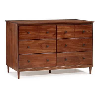 Stiva Classic Mid-Century Modern Horizontal 6 Drawer Dresser - Saracina Home 20 Stiva Classic Mid-Century Modern Horizontal 6 Drawer Dresser - Saracina Home - Image 18