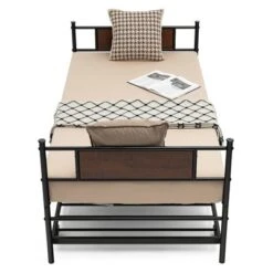 Costway Twin 2-In-1 Daybed Frame With Trundle Bed Set Steel Platform Sofa Bed Black -Modern Living Sales GUEST 797f642a 894a 4557 8029 1d7110a81a6f