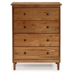 Stiva Classic Mid-Century Modern Vertical 4 Drawer Dresser - Saracina Home -Modern Living Sales GUEST 7d52ef34 1e46 4920 a3a1 34d91177eaef