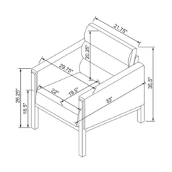 Faux Leather Upholstered Accent Arm Chair - Cognac - Hearth & Hand™ With Magnolia -Modern Living Sales GUEST 7e6bfbad 94b5 4f19 9cf6 287fe7dd4aa9