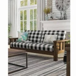 Jovie Gingham Rustic Sofa - HOMES: Inside + Out -Modern Living Sales GUEST 7f82f1e6 5ee6 49ab a034 ce2d29133308