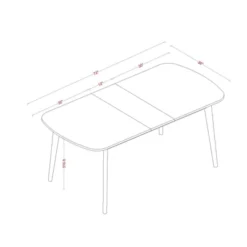 Astrid Mid-Century Drop Leaf Dining Table - Threshold™ -Modern Living Sales GUEST 804508c4 e30b 4c64 8f04 e4df960068df