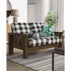 Jovie Gingham Rustic Loveseat - HOMES: Inside + Out -Modern Living Sales GUEST 811faadd dc28 48fc 8c06 09255a27cd4d