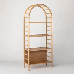 72" Holladay Curved Wooden Bookcase - Threshold™ Designed With Studio McGee 25 72" Holladay Curved Wooden Bookcase - Threshold™ Designed With Studio McGee -Modern Living Sales GUEST 84aacca0 2437 4d03 8b04 6e3f30c27fb1