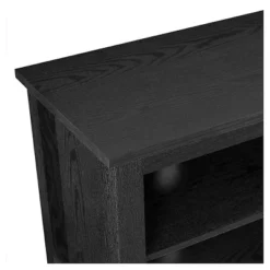 Transitional 6 Cubby Wood Open Storage Wood TV Stand For TVs Up To 80"- Saracina Home -Modern Living Sales GUEST 8558ee0a 9225 42d5 a511 7df8f8dfda97