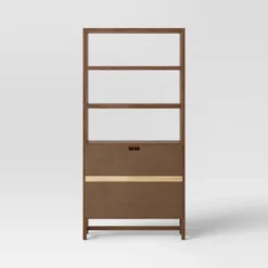 70.5" Warwick Storage Bookcase Brown - Threshold™ -Modern Living Sales GUEST 85980270 0fc8 4a5b ba6e e66fa9ae95c9