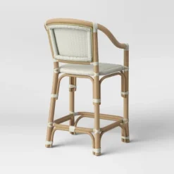 Parksley Rattan And Woven Counter Height Barstool White - Threshold™ -Modern Living Sales GUEST 85a3cbc1 515c 4385 be24 e88f92678a50