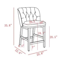 Winfall Tufted Barrel Counter Height Barstool Linen - Threshold™ -Modern Living Sales GUEST 862591f2 c5d6 4cbd b107 373f25260e5a