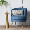 Beadle Accent Chair With Brass Leg Velvet Blue - Project 62™ -Modern Living Sales GUEST 8ccbf5b0 9e09 4135 98bb 0abf3c1d375e
