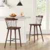 Delway Curved Back Mixed Material Counter Height Barstool Walnut - Threshold™ -Modern Living Sales GUEST 8d5acda5 0082 43c7 bb92 8cea3fd0ee25