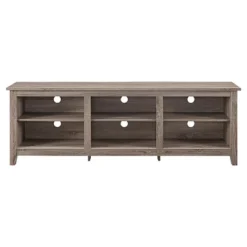 Transitional 6 Cubby Wood Open Storage Wood TV Stand For TVs Up To 80"- Saracina Home -Modern Living Sales GUEST 8dce3bb7 2788 4970 a5b6 b99a90dd62ca
