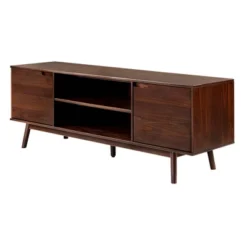 Solid Wood Mid-Century Modern TV Stand For TVs Up To 80" - Saracina Home -Modern Living Sales GUEST 8e79d6b8 8dd2 4a61 a818 5cca332ec6d2