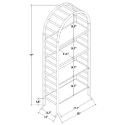 72" Holladay Curved Wooden Bookcase - Threshold™ Designed With Studio McGee 19 72" Holladay Curved Wooden Bookcase - Threshold™ Designed With Studio McGee -Modern Living Sales GUEST 907a020b f8bd 48ff ad78 2332a2c16f0a