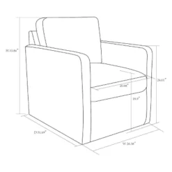 Pinetops Swivel Base Accent Chair - Threshold™ -Modern Living Sales GUEST 9122e1e1 4b4a 4722 a4d8 a5610912f064