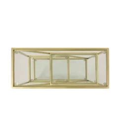 Kokesh Modern Glam Tempered Glass 3 Shelf Asymmetrical Bookcase Gold - Christopher Knight Home -Modern Living Sales GUEST 91617d1f b48c 4a5c 8204 aa965eb572df
