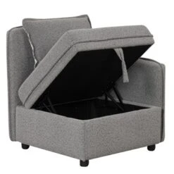 122.8" Minimalist Convertible Modular Sofa, Upholstered Sectional Sofa Couch With 5 Pillows-ModernLuxe -Modern Living Sales GUEST 91e3b404 7796 44c2 a384 ec2063b2ed7a