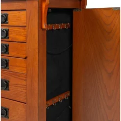 Delia Jewelry Armoire Brown - Powell Company -Modern Living Sales GUEST 95bfe438 f7a8 49a2 adec 9f7eeb134cab