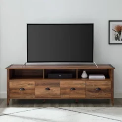 4 Drawer Farmhouse TV Stand For TVs Up To 80" - Saracina Home -Modern Living Sales GUEST 96a5e6bf bea8 466a b714 93192818c2e9