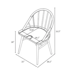 2pk Adwolf Rounded Spindle Dining Chairs Black - Threshold™ -Modern Living Sales GUEST 9717f7b7 7377 4009 b5b2 b90142c847de