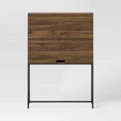 Loring Wood Secretary Desk With Hutch And Charging Station Walnut - Threshold™ -Modern Living Sales GUEST 9bf83393 7336 44d1 b8ec 482f68853fe2