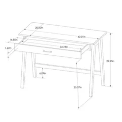 Paulo Wood Writing Desk With Drawer - Threshold™ -Modern Living Sales GUEST a3818299 8a65 473a bf93 e5c5d6e1b99b