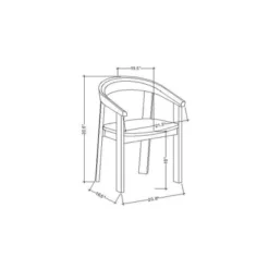 Terra Solid Wood Curved Back Dining Chair - Threshold™ Designed With Studio McGee -Modern Living Sales GUEST a386c950 6b68 47a0 8004 10af9f6b52b5