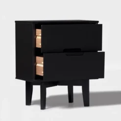 Mid-Century Modern Wood Nightstand - Saracina Home -Modern Living Sales GUEST a49f45e0 1fa8 4d59 a9d4 46994240cbf1