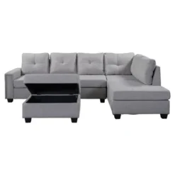 108" Reversible L-Shape Sectional Sofa Couch With Storage Ottoman-ModernLuxe -Modern Living Sales GUEST a9ce32c3 fc5c 4bb1 b03d cb528c5420d4