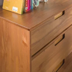 Mid-Century Modern Groove Wood 6 Drawer Dresser - Saracina Home -Modern Living Sales GUEST ab3f8cec 81d6 404d 9522 2aa124a11fe2