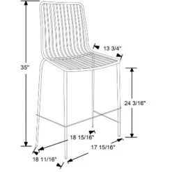 Set Of 2 Sodra Rounded Seat Wire Counter Height Barstool Black - Threshold™ -Modern Living Sales GUEST aba0b7b0 e031 40e5 a117 6b6b5d67048f