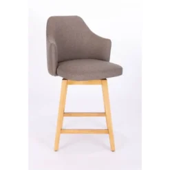 Kinston Swivel Curved Back Upholstered Counter Height Barstool - Threshold™ -Modern Living Sales GUEST ac591056 690f 4419 9a77 7e7acc88ba5d