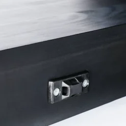 Console Table With Woven Rattan Shelf Black - Threshold™ Designed With Studio McGee -Modern Living Sales GUEST ace694e0 8779 47cd 88e0 f26dc4c34e37